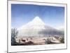 Le Chimborazo Vu Depuis Le Plateau De Tapia, 1810-1814-Friedrich Alexander-Mounted Giclee Print