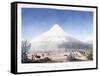 Le Chimborazo Vu Depuis Le Plateau De Tapia, 1810-1814-Friedrich Alexander-Framed Stretched Canvas