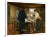 Le Christ chez les paysans-Christ in a farmers home-Fritz von Uhde-Framed Giclee Print