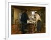 Le Christ chez les paysans-Christ in a farmers home-Fritz von Uhde-Framed Giclee Print