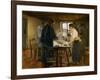 Le Christ chez les paysans-Christ in a farmers home-Fritz von Uhde-Framed Giclee Print