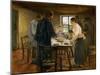 Le Christ chez les paysans-Christ in a farmers home-Fritz von Uhde-Mounted Giclee Print