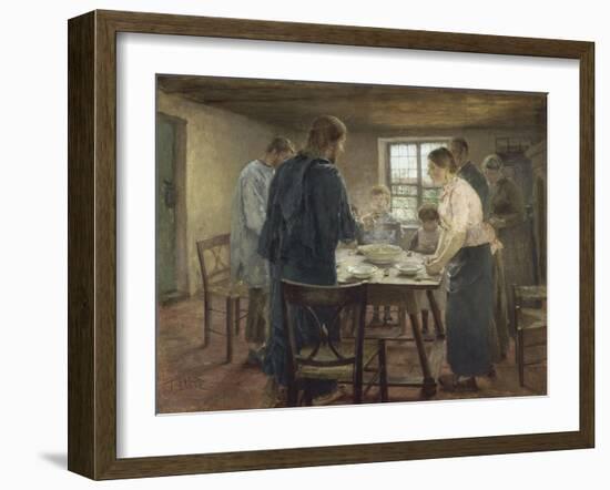 Le Christ chez les paysans-Fritz von Uhde-Framed Giclee Print