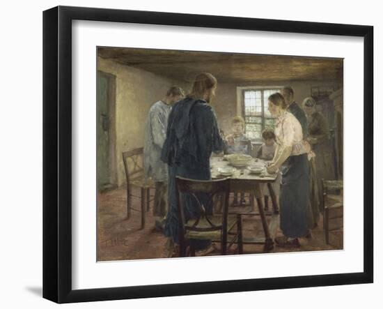 Le Christ chez les paysans-Fritz von Uhde-Framed Giclee Print