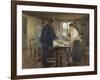 Le Christ chez les paysans-Fritz von Uhde-Framed Giclee Print