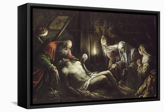 Le Christ descendu de la Croix-Jacopo Bassano-Framed Stretched Canvas