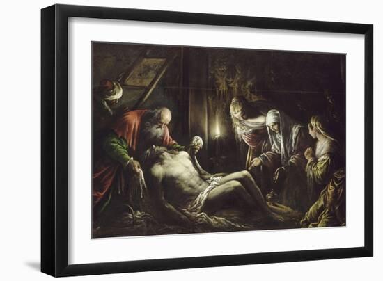 Le Christ descendu de la Croix-Jacopo Bassano-Framed Giclee Print