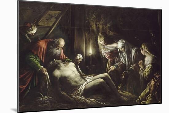 Le Christ descendu de la Croix-Jacopo Bassano-Mounted Giclee Print