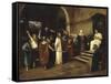 le Christ devant Pilate-Mihaly Munkacsy-Framed Stretched Canvas