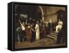 le Christ devant Pilate-Mihaly Munkacsy-Framed Stretched Canvas