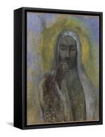 Le Christ du silence-Odilon Redon-Framed Stretched Canvas