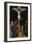 Le Christ en croix, la Vierge, la Madeleine, saint Jean et saint Vincent de Paul-Nicolas Tournier-Framed Giclee Print