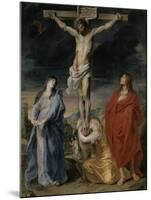 Le Christ en croix, la Vierge, Saint Jean et Sainte Madeleine-Sir Anthony Van Dyck-Mounted Giclee Print