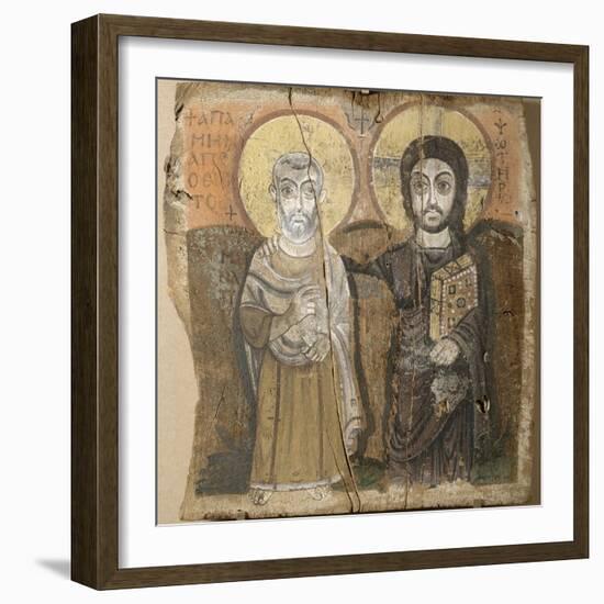 Le Christ et l'abbé Ména-null-Framed Giclee Print