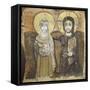 Le Christ et l'abbé Ména-null-Framed Stretched Canvas