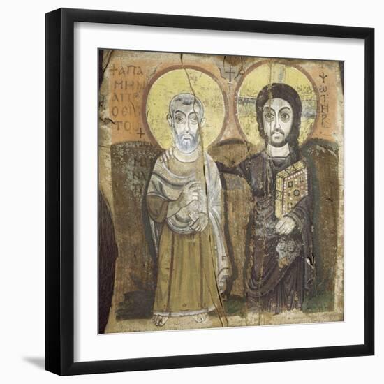 Le Christ et l'abbé Ména-null-Framed Giclee Print