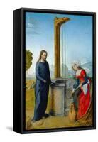 Le Christ et la Samaritaine-Juan de Flandes-Framed Stretched Canvas