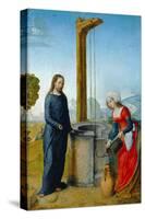 Le Christ et la Samaritaine-Juan de Flandes-Stretched Canvas