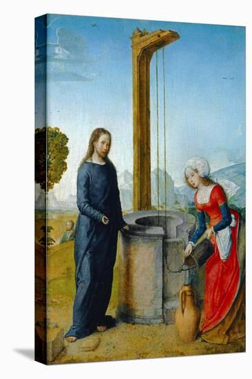 Le Christ et la Samaritaine-Juan de Flandes-Stretched Canvas