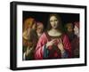 Le Christ Et Les Docteurs De La Loi  Peinture De Bernardino Luini (1481-1532), Vers 1515-1530 Dim-Bernardino Luini-Framed Giclee Print