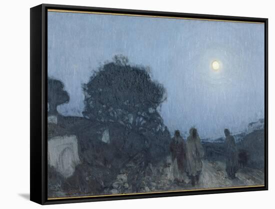 le Christ et ses disciples sur la route de Béthanie-Henry Ossawa Tanner-Framed Stretched Canvas