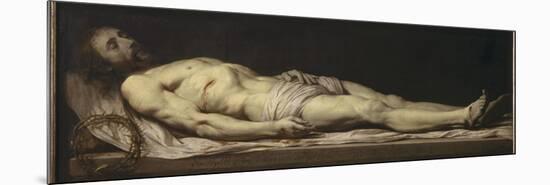 Le Christ mort couché sur son linceul-Philippe De Champaigne-Mounted Premium Giclee Print