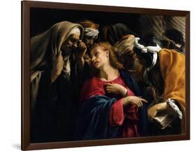 Le Christ Parmi Les Docteurs - Christ among the Doctors Par Borgianni, Orazio (1578-1616). Oil on C-Orazio Borgianni-Framed Giclee Print