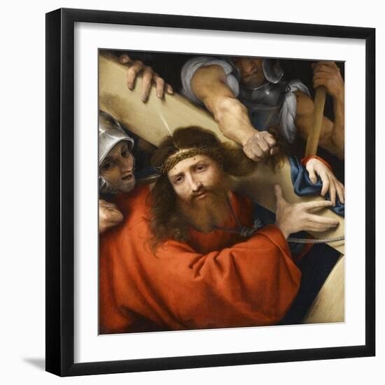 Le Christ portant sa croix-Lorenzo Lotto-Framed Giclee Print