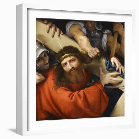 Le Christ portant sa croix-Lorenzo Lotto-Framed Giclee Print