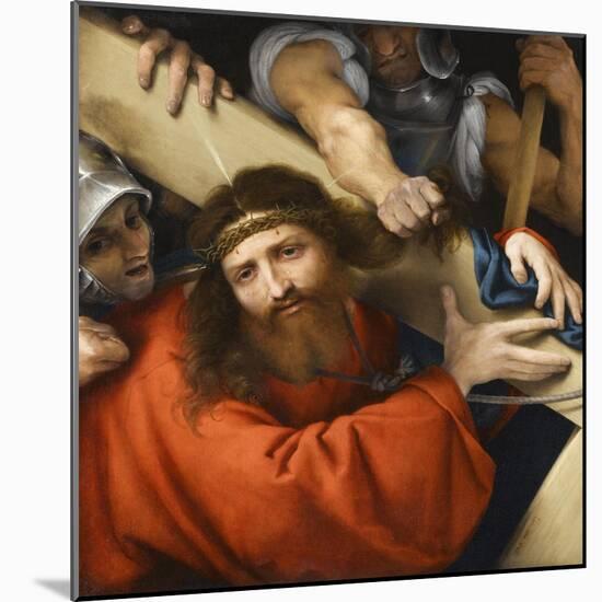 Le Christ portant sa croix-Lorenzo Lotto-Mounted Giclee Print