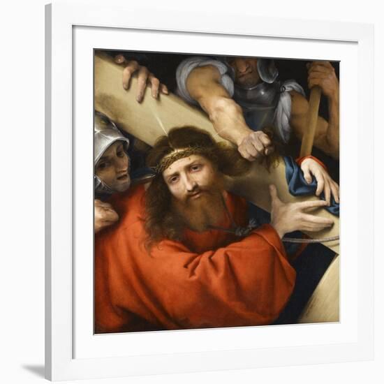 Le Christ portant sa croix-Lorenzo Lotto-Framed Giclee Print