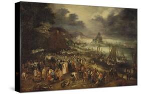 Le Christ Prechant D'un Bateau - Christ Preaching from a Boat, by Brueghel, Jan, the Elder (Brueghe-Jan the Elder Brueghel-Stretched Canvas