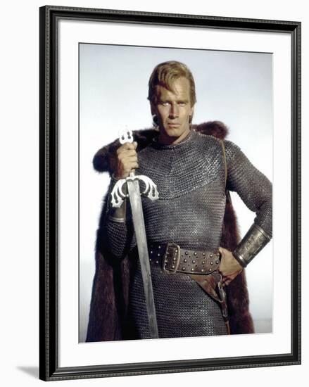 Le Cid EL CID by AnthonyMann with Charlton Heston, 1961 (photo)-null-Framed Photo