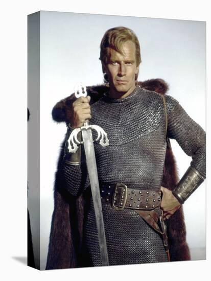 Le Cid EL CID by AnthonyMann with Charlton Heston, 1961 (photo)-null-Stretched Canvas