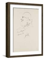 "Le cirque en images" : Autoportrait de Grock-null-Framed Giclee Print