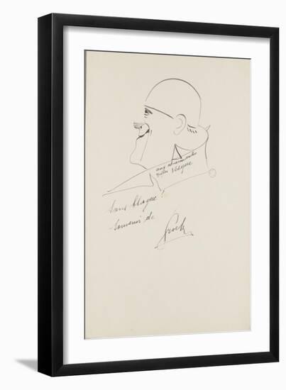 "Le cirque en images" : Autoportrait de Grock-null-Framed Giclee Print