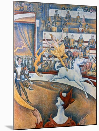 Le Cirque' ('The Circus), 1891-Georges Seurat-Mounted Giclee Print
