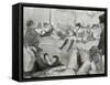 Le client-Edgar Degas-Framed Stretched Canvas