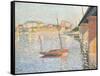 Le Clipper, Asnieres, 1887-Paul Signac-Framed Stretched Canvas