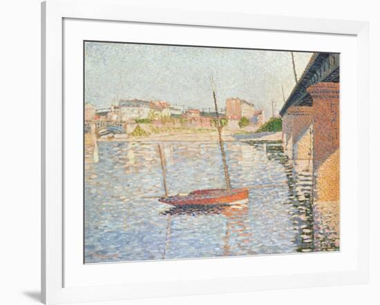 Le Clipper, Asnieres, 1887-Paul Signac-Framed Giclee Print