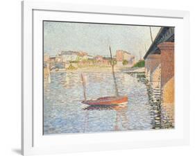 Le Clipper, Asnieres, 1887-Paul Signac-Framed Giclee Print