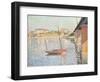 Le Clipper, Asnieres, 1887-Paul Signac-Framed Giclee Print