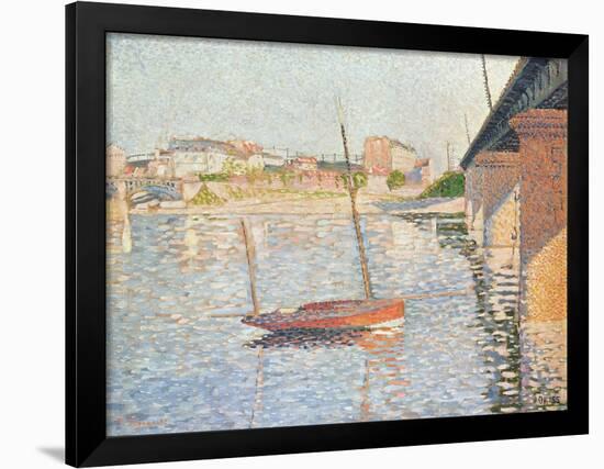 Le Clipper, Asnieres, 1887-Paul Signac-Framed Premium Giclee Print