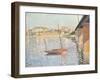 Le Clipper, Asnieres, 1887-Paul Signac-Framed Giclee Print