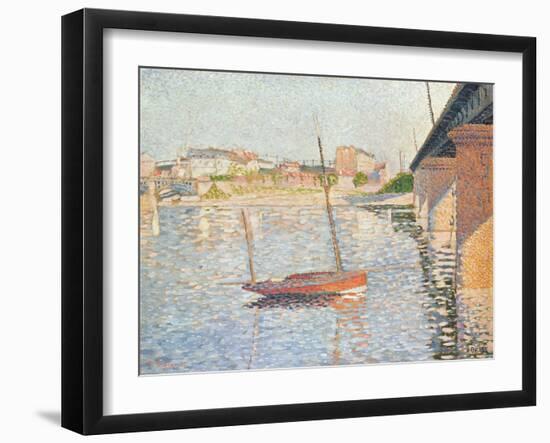 Le Clipper, Asnieres, 1887-Paul Signac-Framed Giclee Print