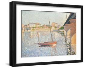 Le Clipper, Asnieres, 1887-Paul Signac-Framed Giclee Print