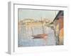 Le Clipper, Asnieres, 1887-Paul Signac-Framed Giclee Print