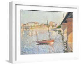 Le Clipper, Asnieres, 1887-Paul Signac-Framed Giclee Print