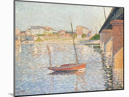 Le Clipper, Asnieres, 1887-Paul Signac-Mounted Giclee Print