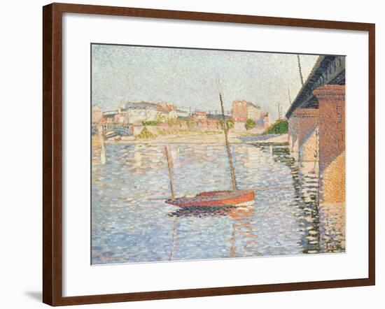 Le Clipper, Asnieres, 1887-Paul Signac-Framed Giclee Print